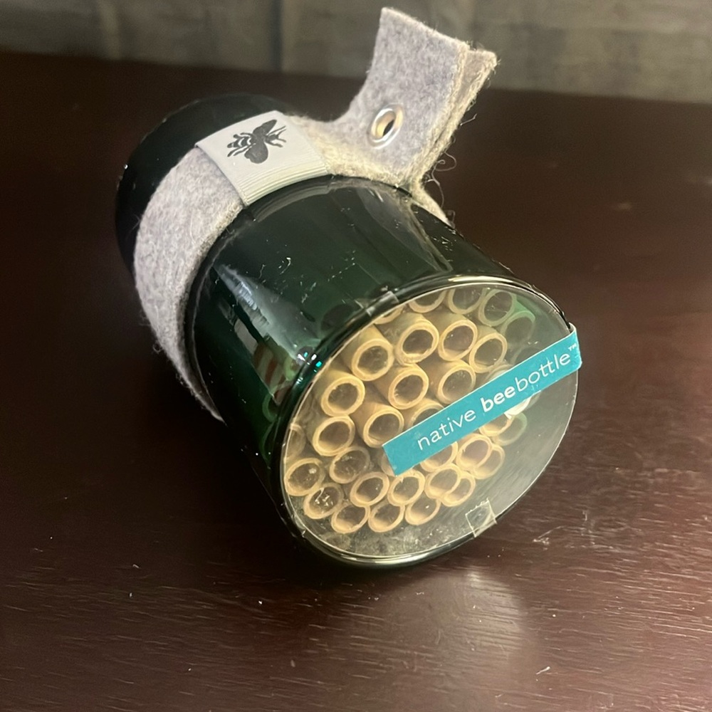 Native Bee Bottle Bee Habitat